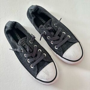 Converse navy all star slip on shoes